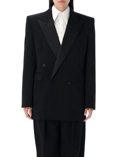 SAINT LAURENT SAINT LAURENT GRAIN DE POUDRE TUXEDO JACKET