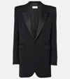 Saint Laurent Elevate Your Style With A Chic Black Smoking Jacket For Women In Black