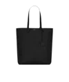 Saint Laurent Grained-effect Tote Bag In Black