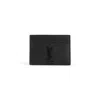 Saint Laurent `cassandre` Card Case In Black
