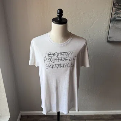 Pre-owned Saint Laurent Graphic T Shirt In White