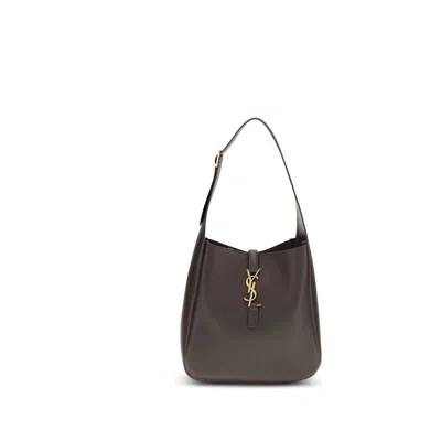 Saint Laurent Gray Calf Leather Bos Taurus Shoulder Bag