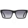 SAINT LAURENT SAINT LAURENT GRAY GRADIENT RECTANGULAR LADIES SUNGLASSES SL M104 001 56