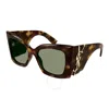 Saint Laurent Green Butterfly Ladies Sunglasses Sl M119 Blaze 002 54