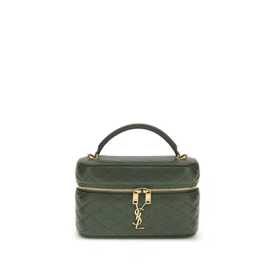 Saint Laurent Green Calf Leather Bos Taurus Handbag