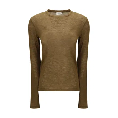 SAINT LAURENT GREEN CASHMERE CLOTHING