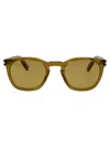 Saint Laurent Green-green-brown Recycled Acetate Sunglasses