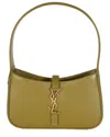 Saint Laurent Green Leather Mini Le 5 À 7 Hobo (authentic Pre-loved)