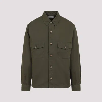 SAINT LAURENT GREEN LONG SLEEVE SHIRT
