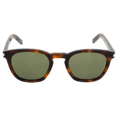 Pre-owned Saint Laurent Green Round Unisex Sunglasses Sl 28 003 49 Sl 28 003 49