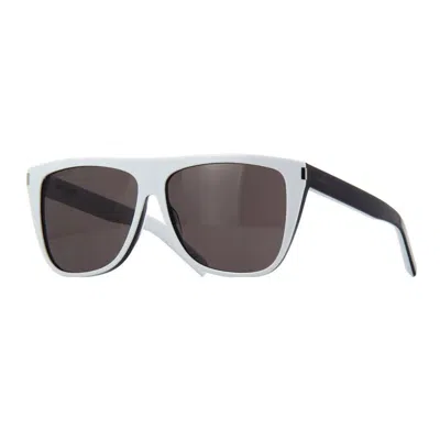 Saint Laurent Grey Browline Unisex Sunglasses Sl 1 020 59