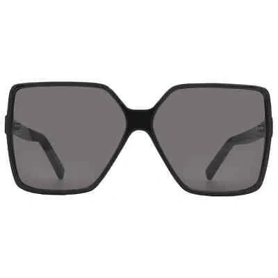 Pre-owned Saint Laurent Grey Butterfly Ladies Sunglasses Sl 232 Betty 001 63 In Gray