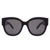 Saint Laurent Grey Butterfly Ladies Sunglasses Sl M95/f 001 56 In Black / Grey
