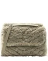 Saint Laurent Grey Calfskin Leather Monogram Medium Niki Chain Satchel  (authentic Pre-loved)