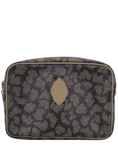 Saint Laurent Grey Cotton Clutch (authentic Pre-loved)