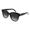 Saint Laurent Grey Gradient Butterfly Ladies Sunglasses Sl M107 002 55