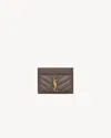 Saint Laurent Grey Cassandre Card Holder