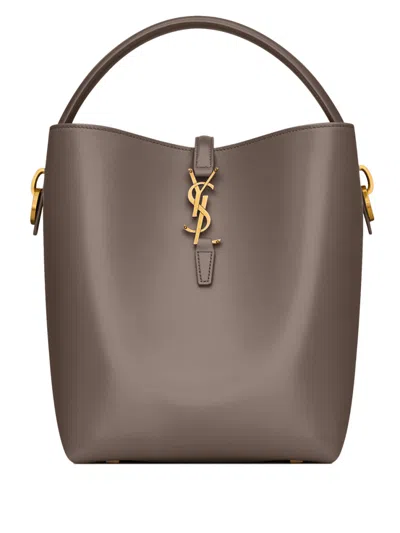 Saint Laurent Grey Le 37 Bucket Bag In Gray