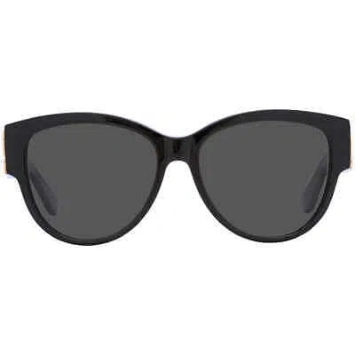 Pre-owned Saint Laurent Grey Oval Ladies Sunglasses Sl M3 002 55 Sl M3 002 55 In Gray