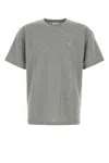 Saint Laurent Grey Piquet T-shirt In Gray