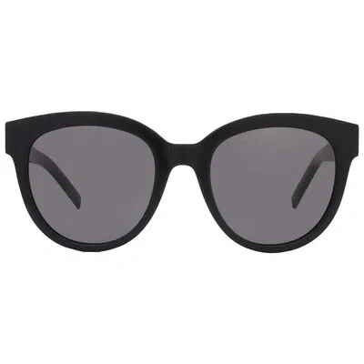 Pre-owned Saint Laurent Grey Round Ladies Sunglasses Sl M29-003 52 Sl M29-003 52 In Gray