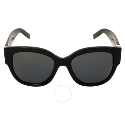 Saint Laurent Grey Round Ladies Sunglasses Sl M95/f 005 56