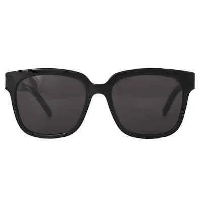 Pre-owned Saint Laurent Grey Square Ladies Sunglasses Sl M40 001 54 Sl M40 001 54 In Gray
