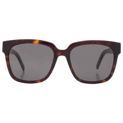 Pre-owned Saint Laurent Grey Square Ladies Sunglasses Sl M40 004 54 Sl M40 004 54 In Gray