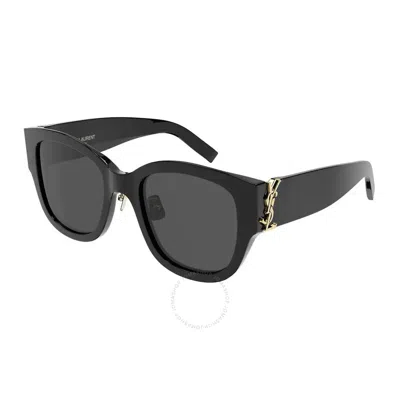 Saint Laurent Grey Square Ladies Sunglasses Sl M95/k 001 54