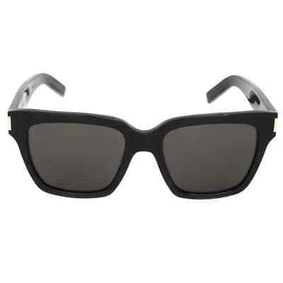 Pre-owned Saint Laurent Grey Square Unisex Sunglasses Sl 507 001 54 Sl 507 001 54 In Gray