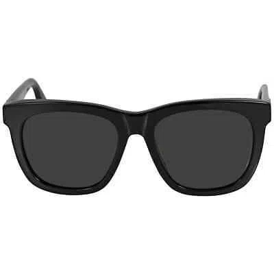 Pre-owned Saint Laurent Grey Square Unisex Sunglasses Slm24k 001 55 Slm24k 001 55 In Gray