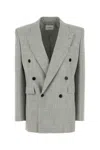Saint Laurent Grey Wool Blazer