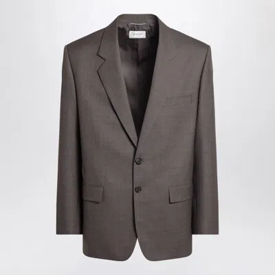 Saint Laurent Grey Wool Blazer In Gray