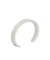 Saint Laurent Groove Cuff In Metal In Metallic