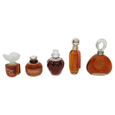 Pre-owned Saint Laurent Group Of Vintage Perfume Display Bottles In Brown