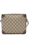 Saint Laurent Gucci Beige & Brown Gg Supreme Coated Canvas Soft Trunk Bag (authentic Pre- Loved) In Nude