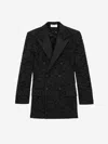 Saint Laurent Double-breasted Jacket In Wool In Black