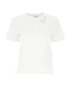 Saint Laurent Guitar Motif T-shirt In White