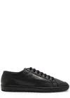 Saint Laurent Leather Sneakers With Almond Toe And Perforated Style In Animal Print