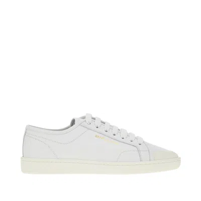 Saint Laurent Gym Sneakers In White