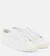 Saint Laurent 10mm Andy Leather Sneakers In White