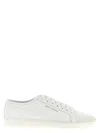 Saint Laurent White Lace Up Sneakers