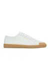 Saint Laurent 05 Low-top Rubber Sole Sneakers In White