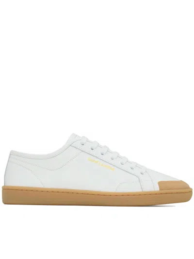 Saint Laurent Gym Sneakers In White