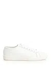 Saint Laurent Low-top Lace-up Sneakers In White