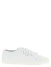 Saint Laurent Andy Low-top Leather Sneakers In White