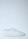 Saint Laurent Gym Low Logo-print Leather Sneakers In White