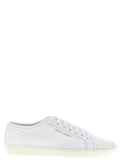 Saint Laurent Gym Sneakers In White