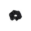 Saint Laurent Cassandre Silk Satin Scrunchie In Black
