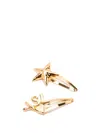 Saint Laurent Cassandre Hair Clips (set Of Two) In Metallic